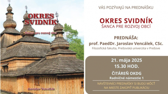 Okres Svidník – šanca pre rozvoj obcí