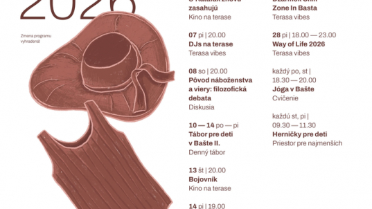 Program v Bašte: August 2026
