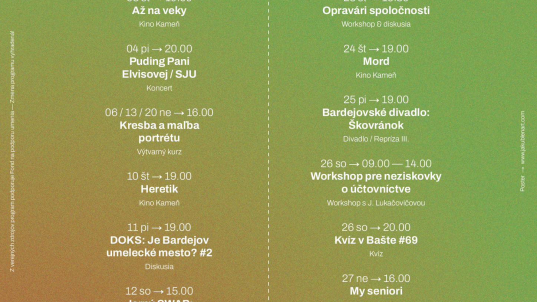 Program v Bašte: APRÍL 2025
