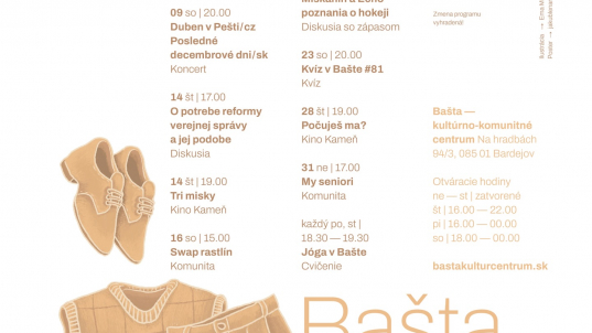Program v Bašte: MÁJ 2026