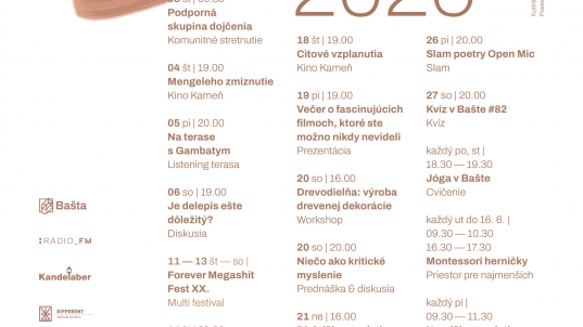 Program v Bašte: JÚN 2026