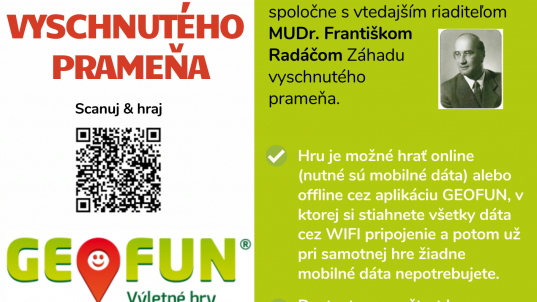 Výletná hra s mobilom: Záhada vyschnutého prameňa