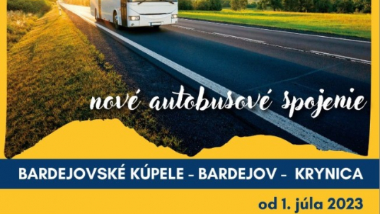 Pravidelné autobusové spojenie: trasa Bardejovské Kúpele – Bardejov – Krynica