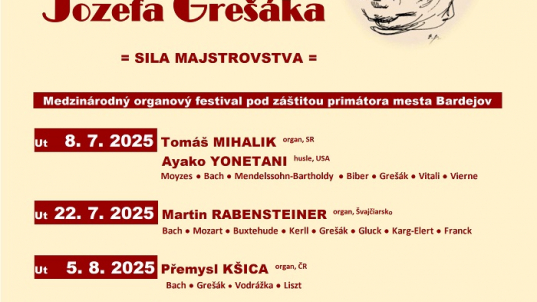 ORGANOVÉ DNI JOZEFA GREŠÁKA
