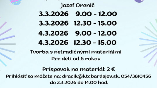 PRÁZDNINOVÉ TVORIVÉ DIELNE