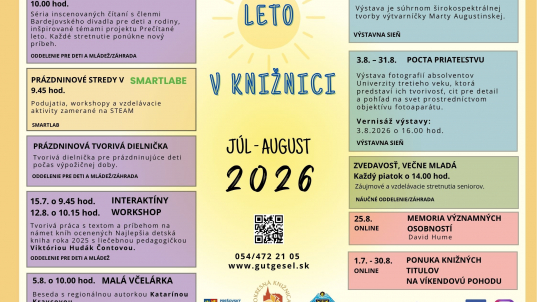 PODUJATIA OKDG – Júl – August 2026