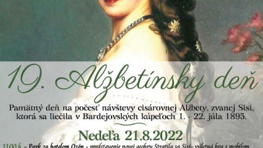 Alžbetínsky deň  ozdobí nedeľu 21.augusta v Bardejovských Kúpeľoch