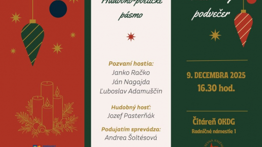 Adventný poetický podvečer s Jankom Račkom