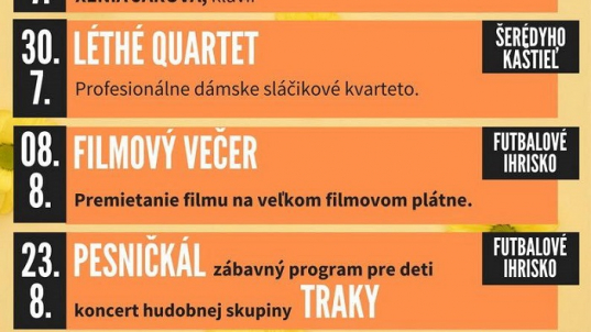 ZBOROVSKÉ HUDOBNÉ LETO