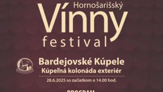 Hornošarišský vínny festival spríjemní sobotňajší víkend