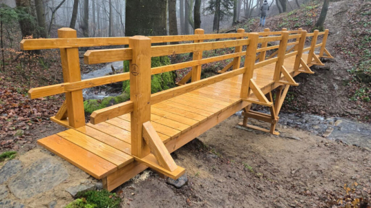 Obnova lávky Mníchovský potok – Čerešňa – Bardejovské Kúpele