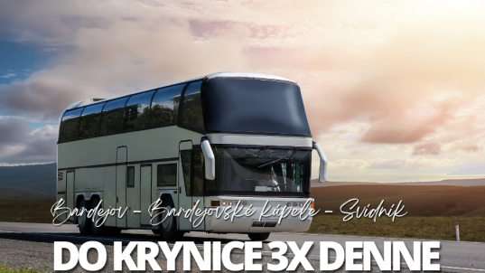 Z Bardejova do Krynice pohodlne a za pár minút