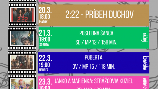 Program kino Dukla: MAREC 2026