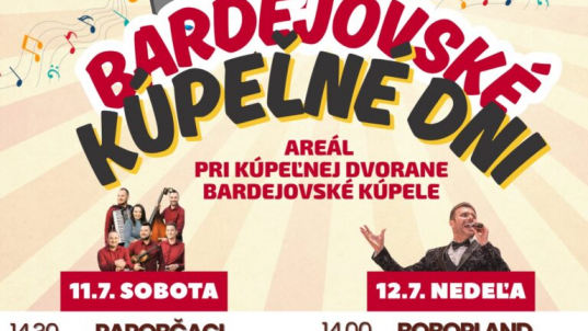 Príďte sa zabaviť na tradičné Bardejovské kúpeľné dni